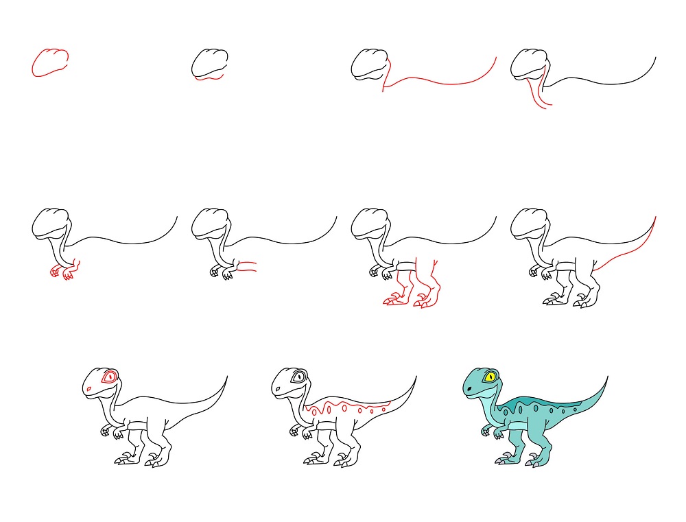 Prehistorisk Eventyr: Slik Tegner Du en Dinosaur