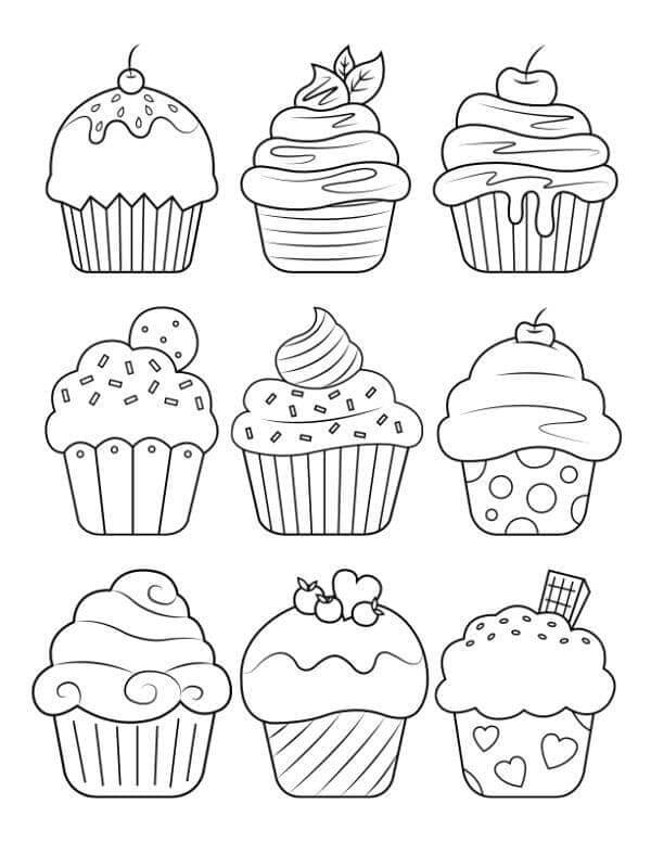Cupcake (22) fargelegging