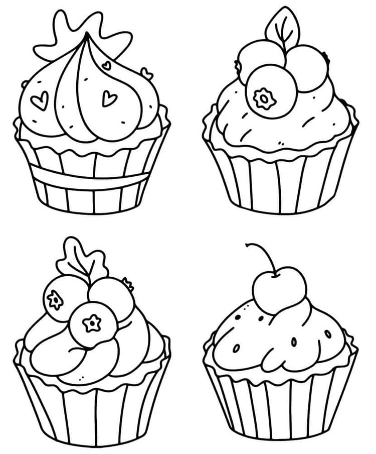 Cupcake (6) fargelegging
