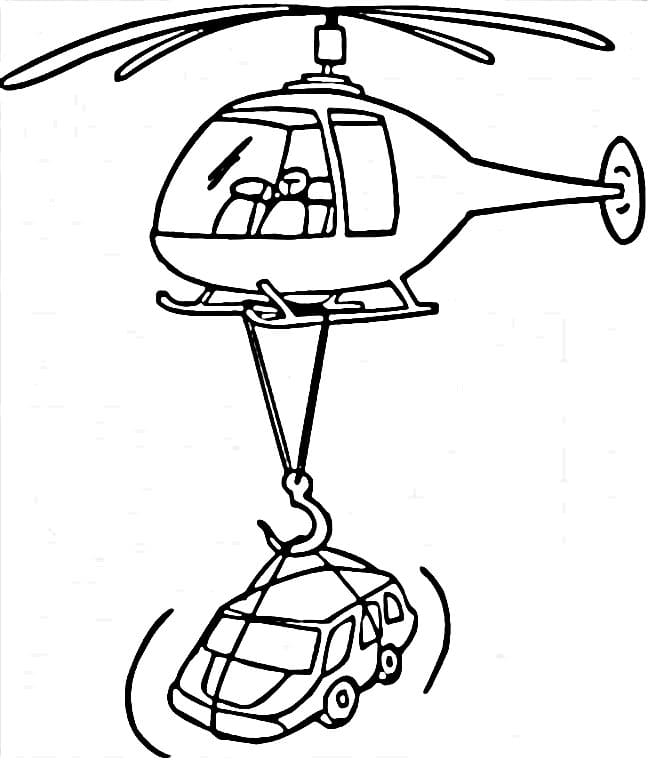 Helikopter Fargelegging Fargeleggingssider