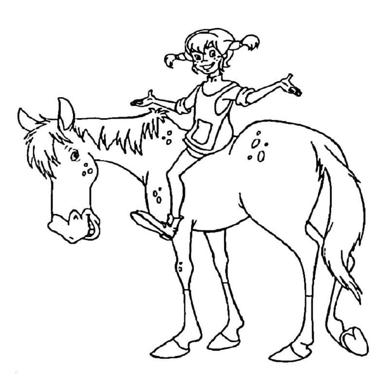 Pippi Langstrømpe (12) fargelegging