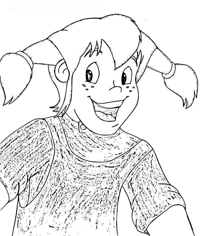 Pippi Langstrømpe (15) fargelegging