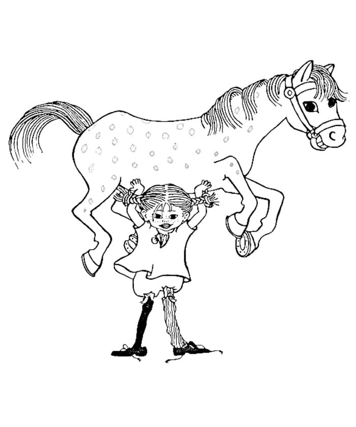 Pippi Langstrømpe (2) fargelegging