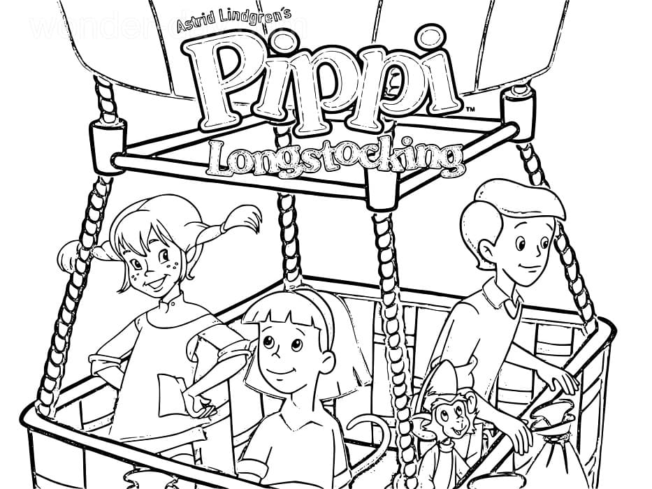 Pippi Langstrømpe (23) fargelegging