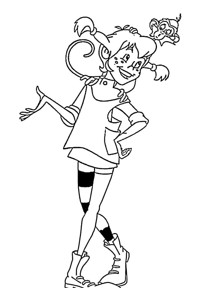 Pippi Langstrømpe (26) fargelegging