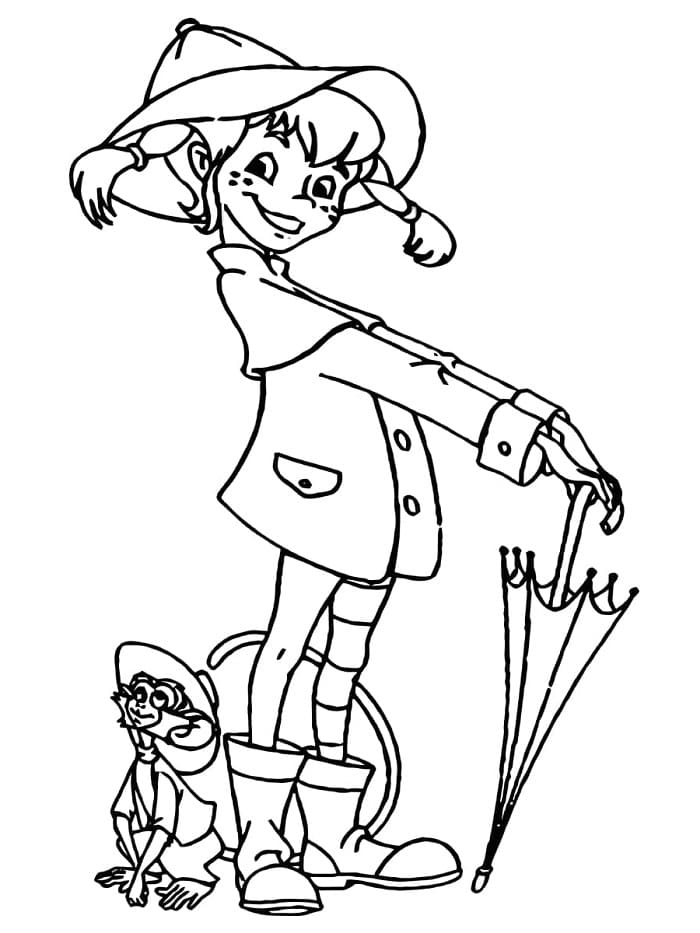 Pippi Langstrømpe (27) fargelegging