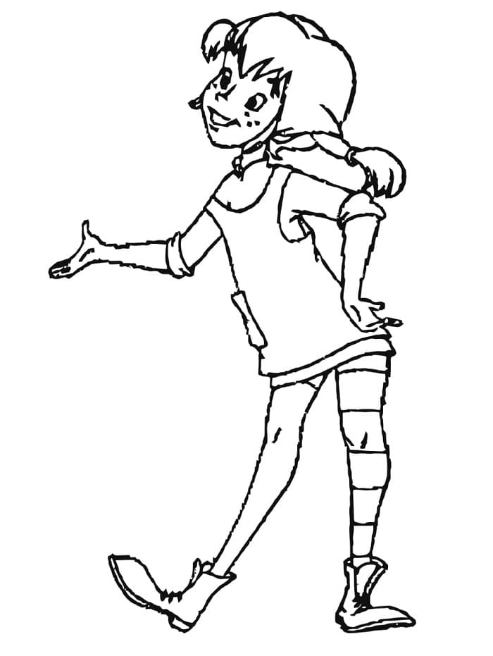Pippi Langstrømpe (28) fargelegging