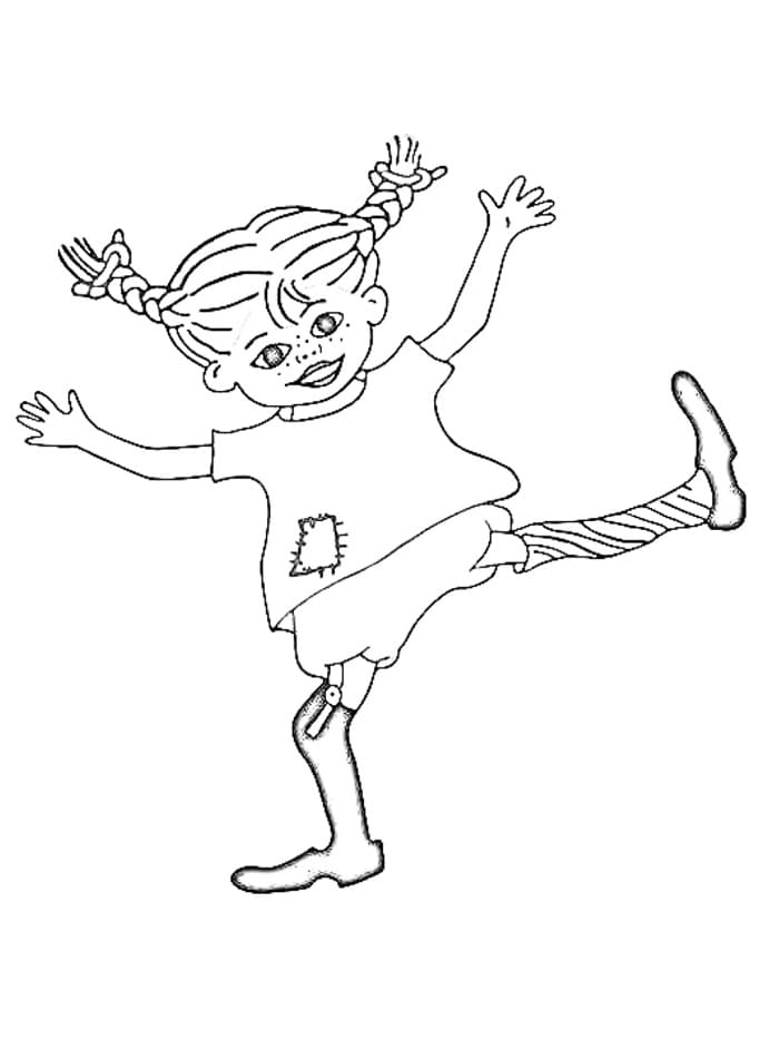 Pippi Langstrømpe (9) fargelegging