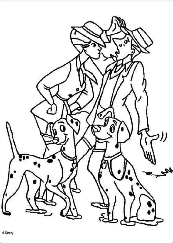 101 Dalmatinere (9) fargelegging