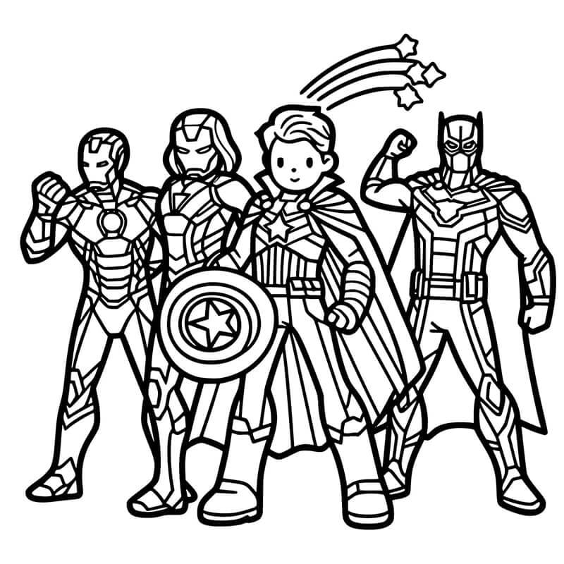 Avengers (4) fargelegging
