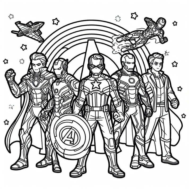Avengers (6) fargelegging