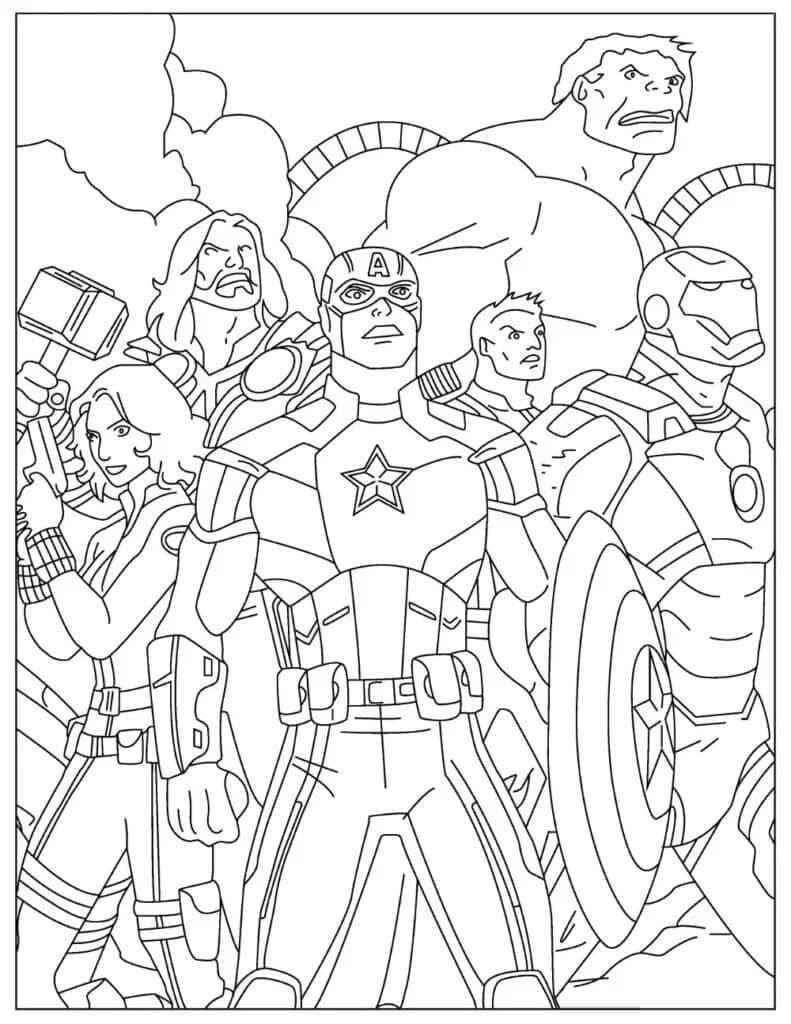 Avengers (8) fargelegging