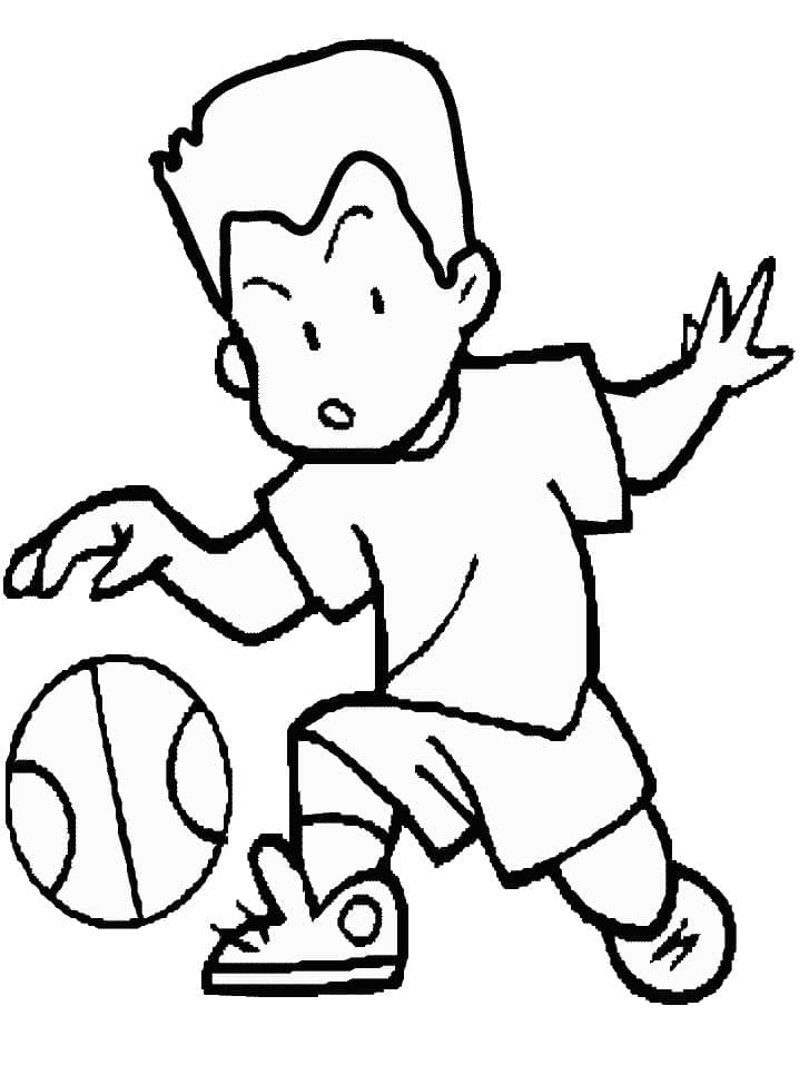 Basketball utskrivbar fargelegging