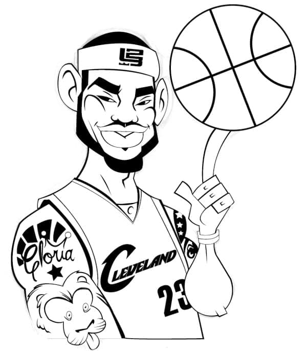 Basketballbilde fargelegging