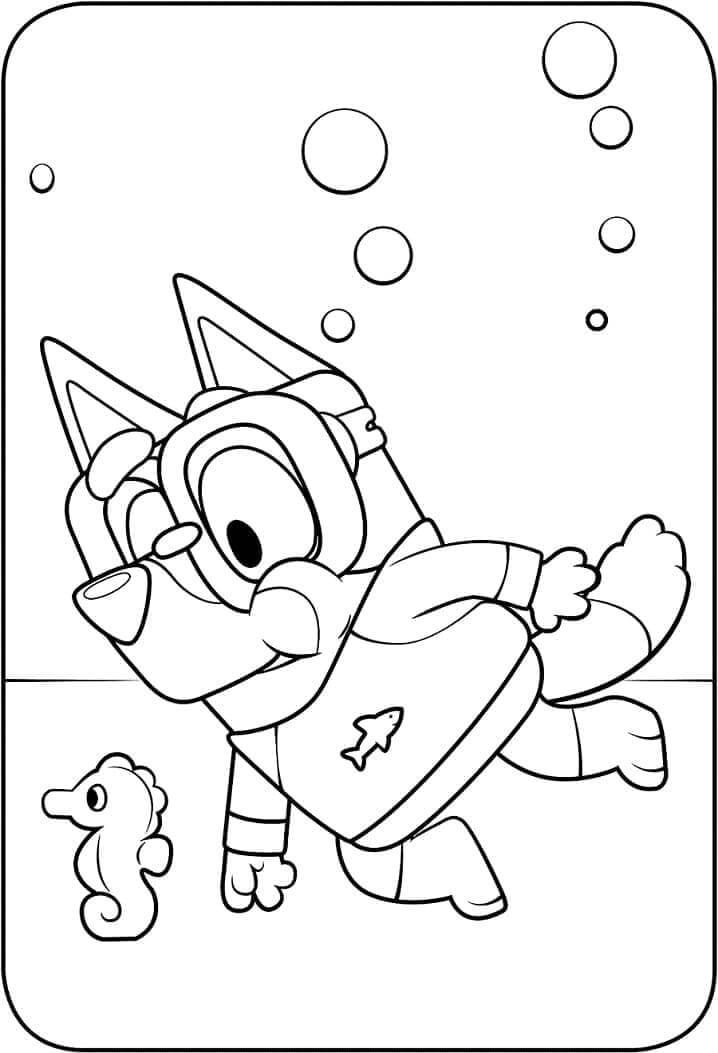 Bluey (21) fargelegging