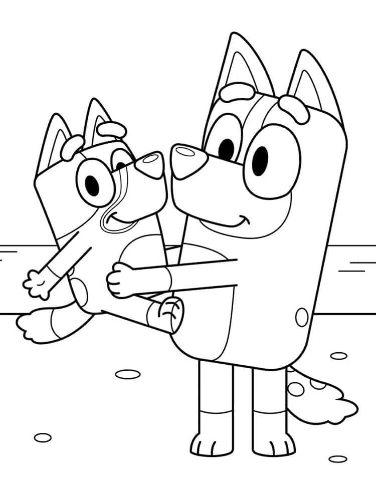 Bluey (23) fargelegging