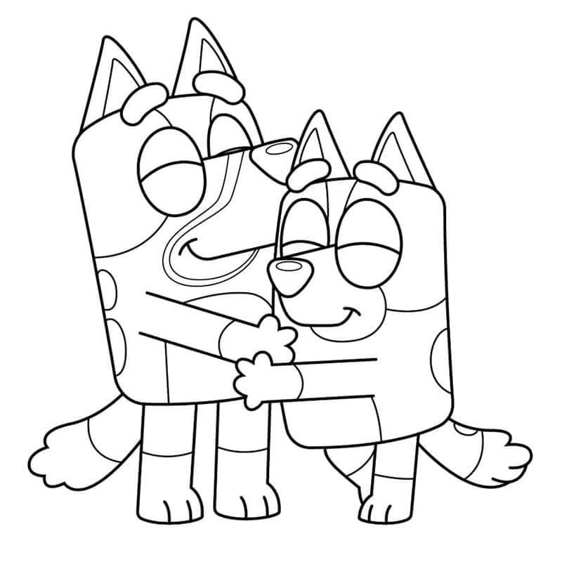 Bluey (28) fargelegging