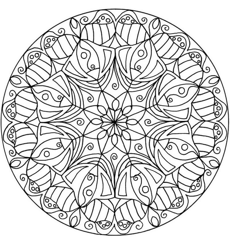 Fantastisk mandala fargelegging