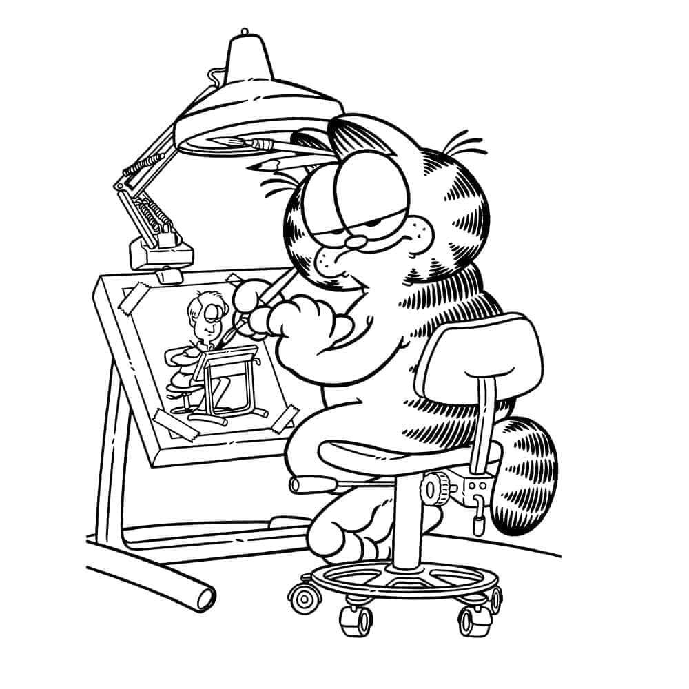 Garfield (10) fargelegging