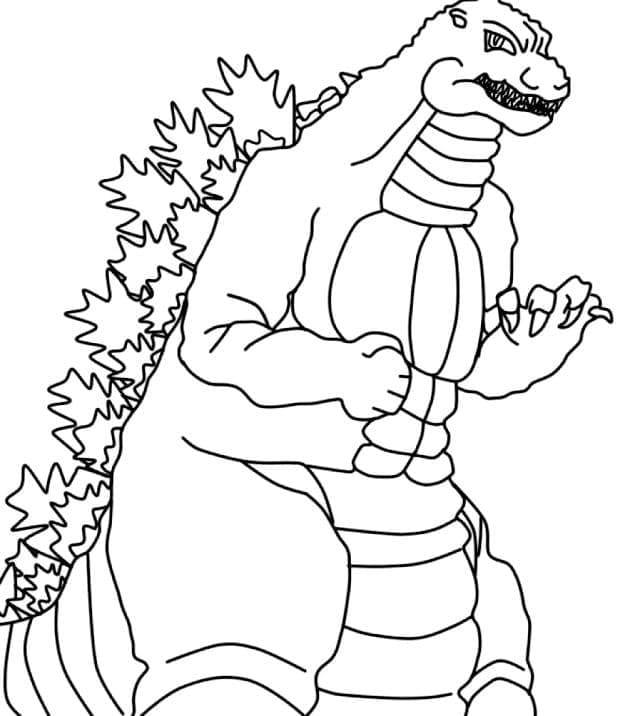 Godzilla (1) fargelegging