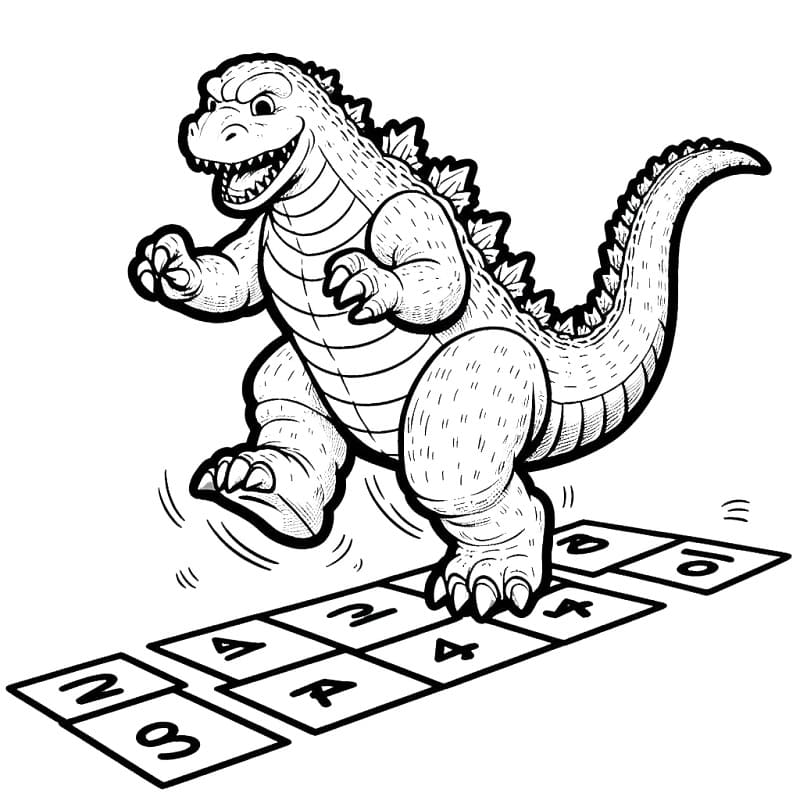 Godzilla (15) fargelegging