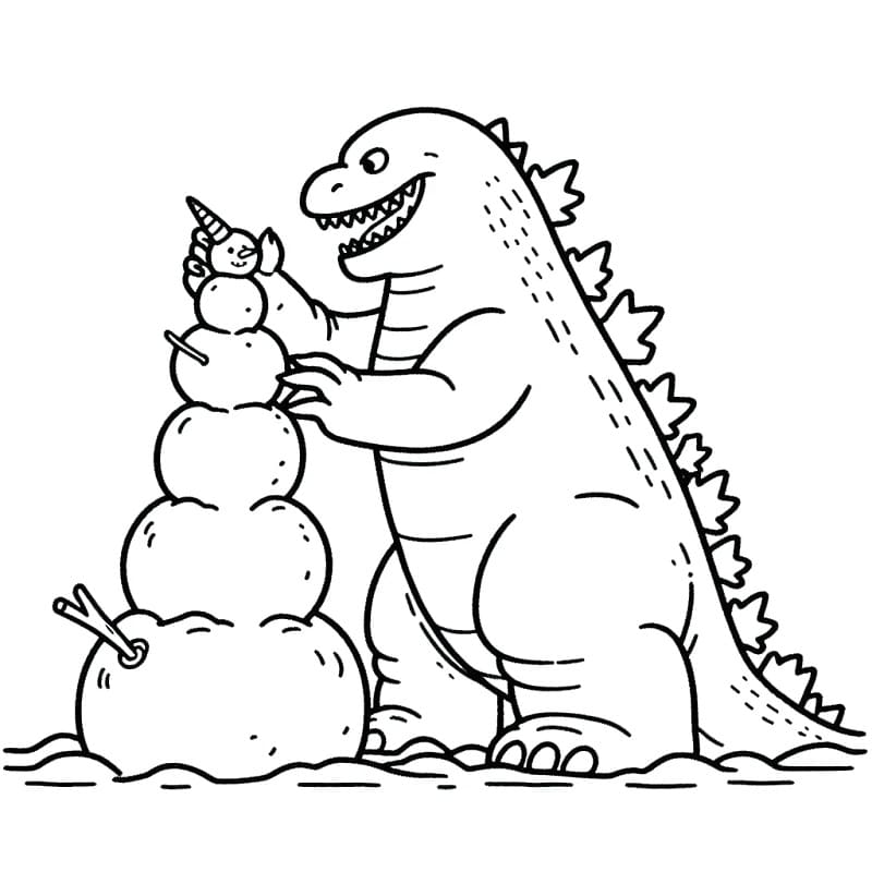 Godzilla (16) fargelegging