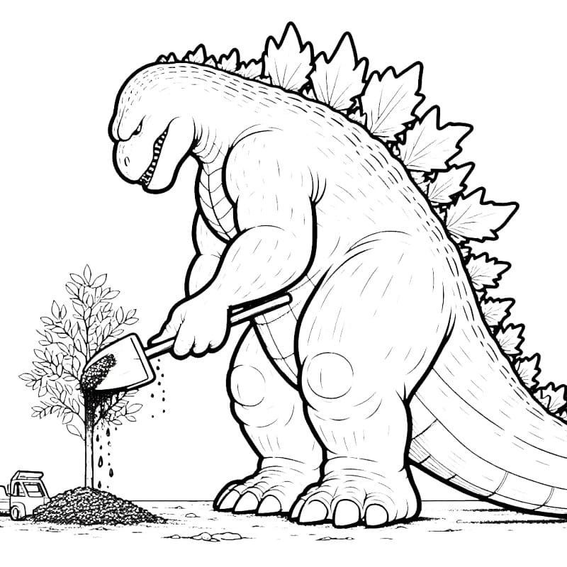 Godzilla (18) fargelegging