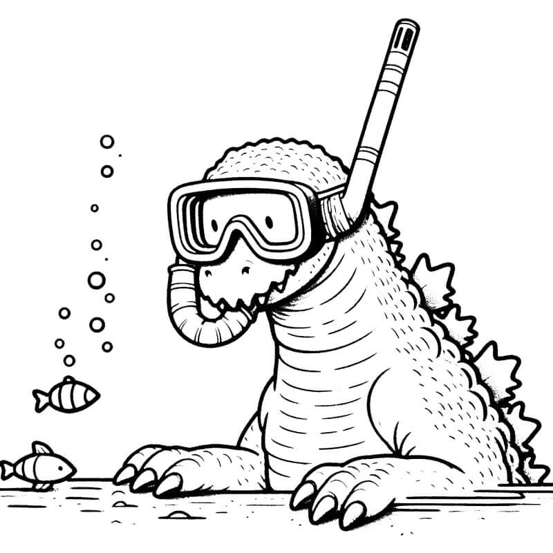 Godzilla (21) fargelegging