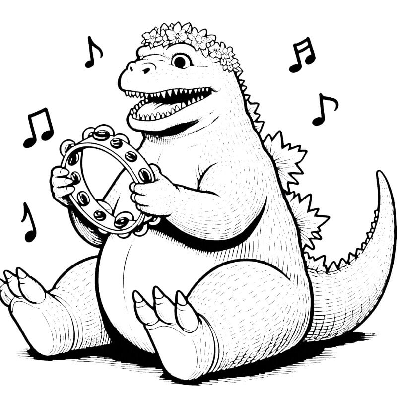 Godzilla (22) fargelegging