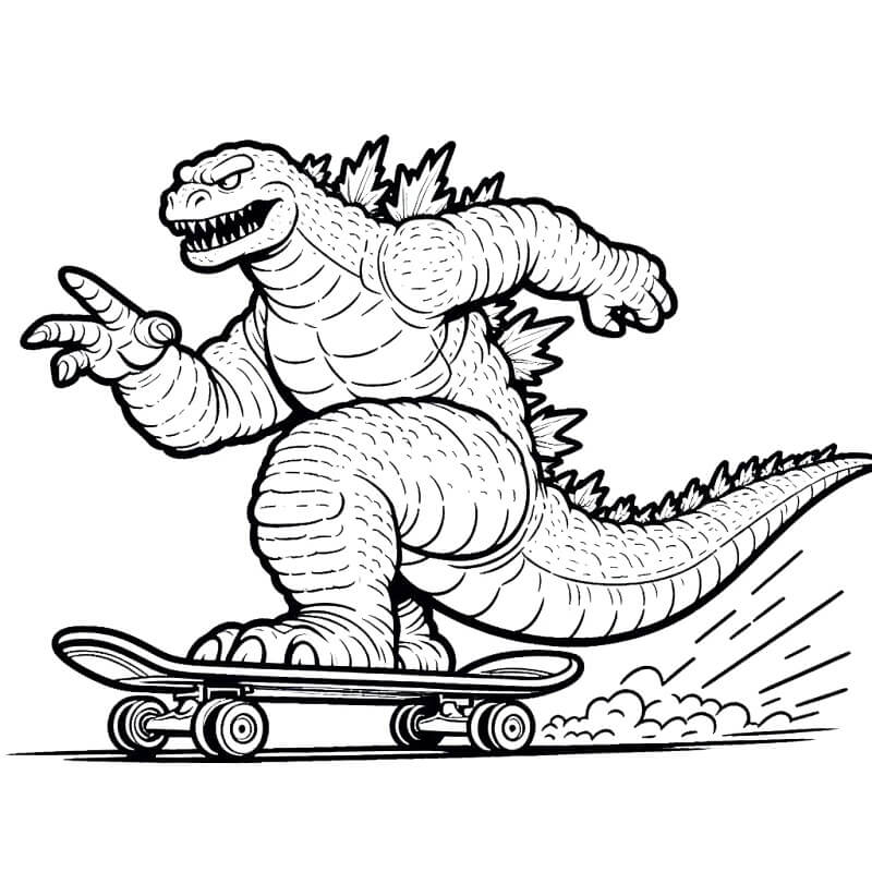 Godzilla (23) fargelegging