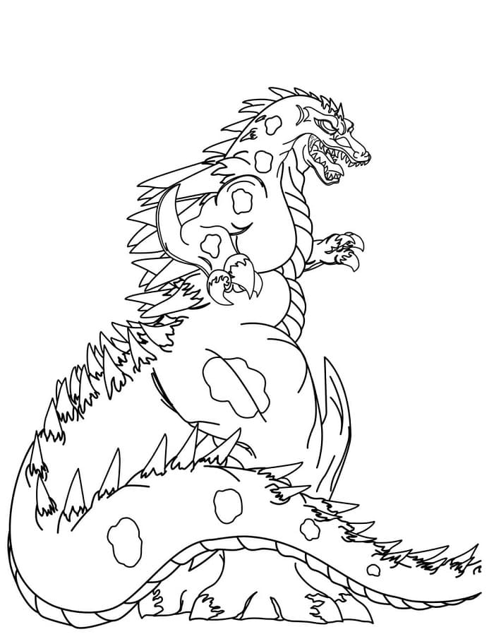 Godzilla (3) fargelegging