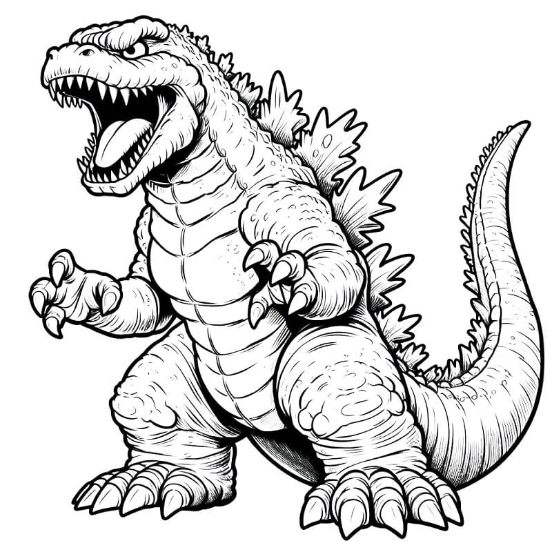 Godzilla (40) fargelegging