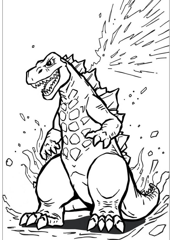 Godzilla (5) fargelegging