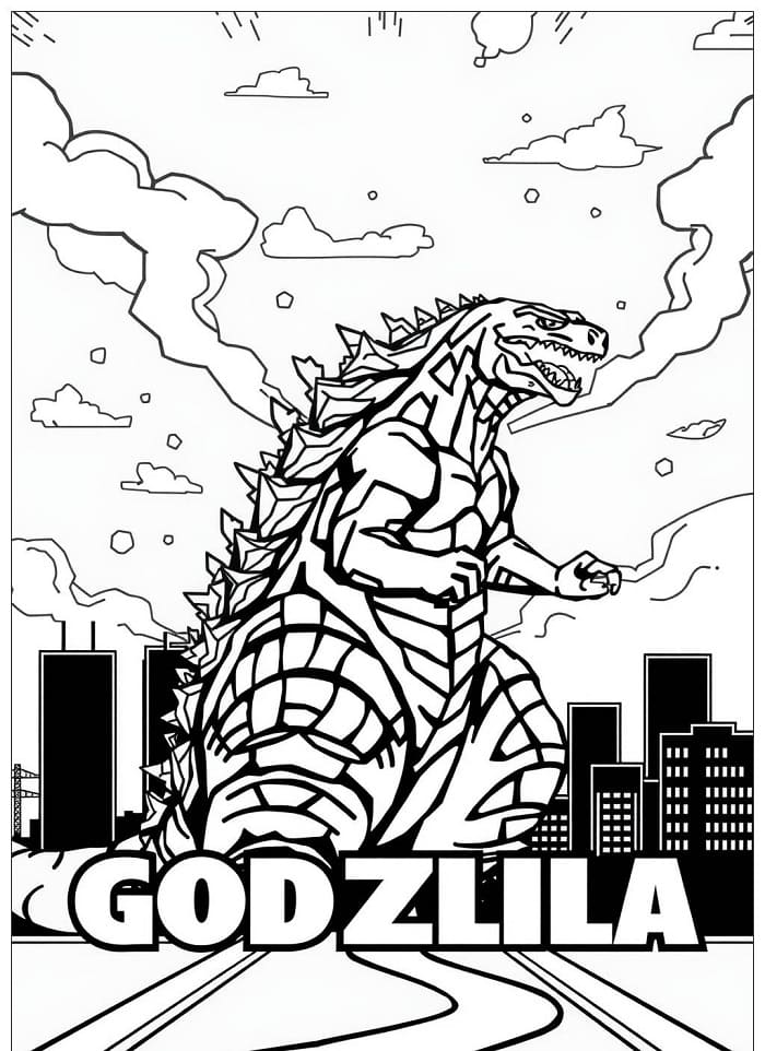 Godzilla (6) fargelegging