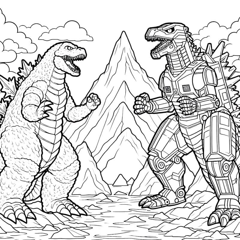 Godzilla (7) fargelegging