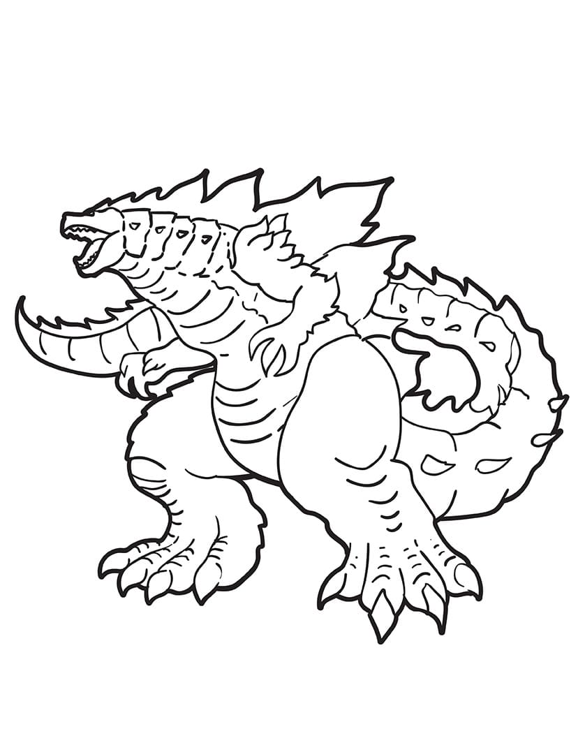 Godzilla (9) fargelegging