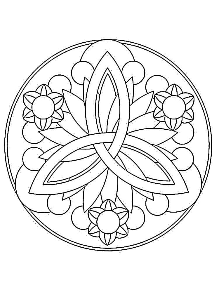 Mandala (10) fargelegging