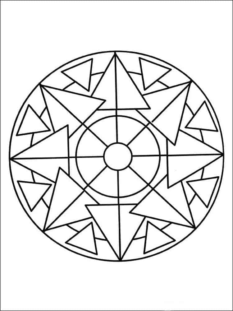 Mandala (16) fargelegging