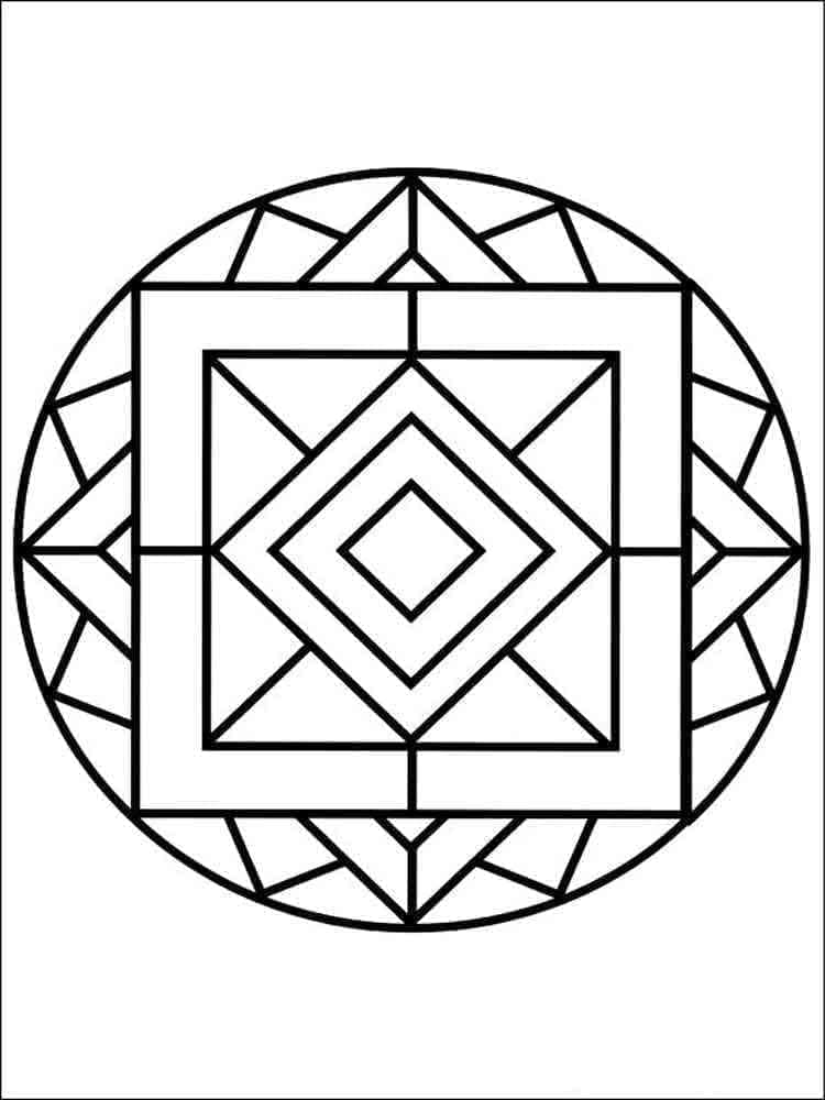 Mandala (21) fargelegging