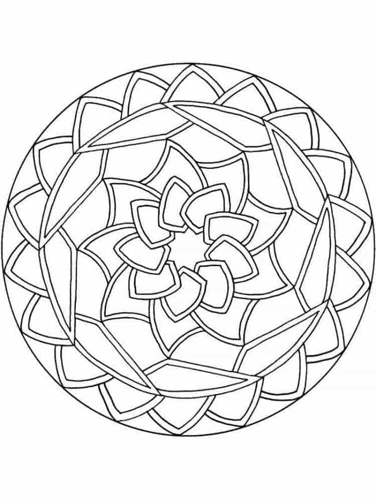 Mandala (3) fargelegging