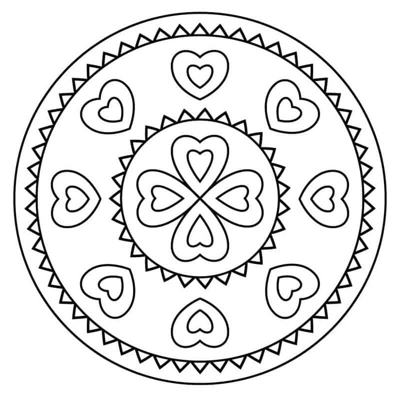 Mandala (5) fargelegging