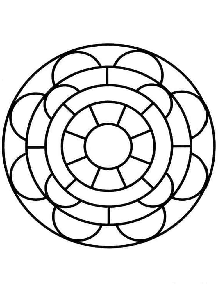 Mandala å fargelegge fargelegging