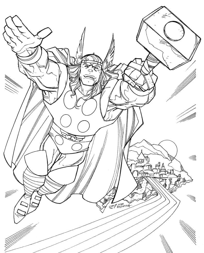 Marvel Thor fargelegging