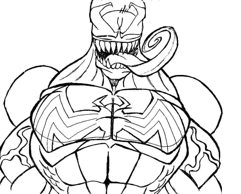 Marvel Venom fargelegging