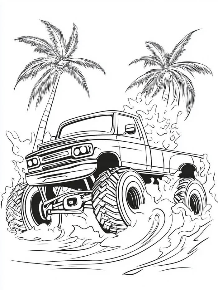 Monster Truck (23) fargelegging