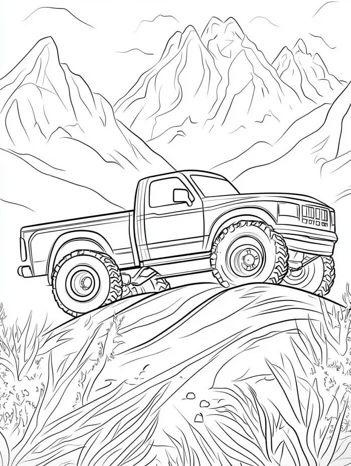 Monster Truck (25) fargelegging