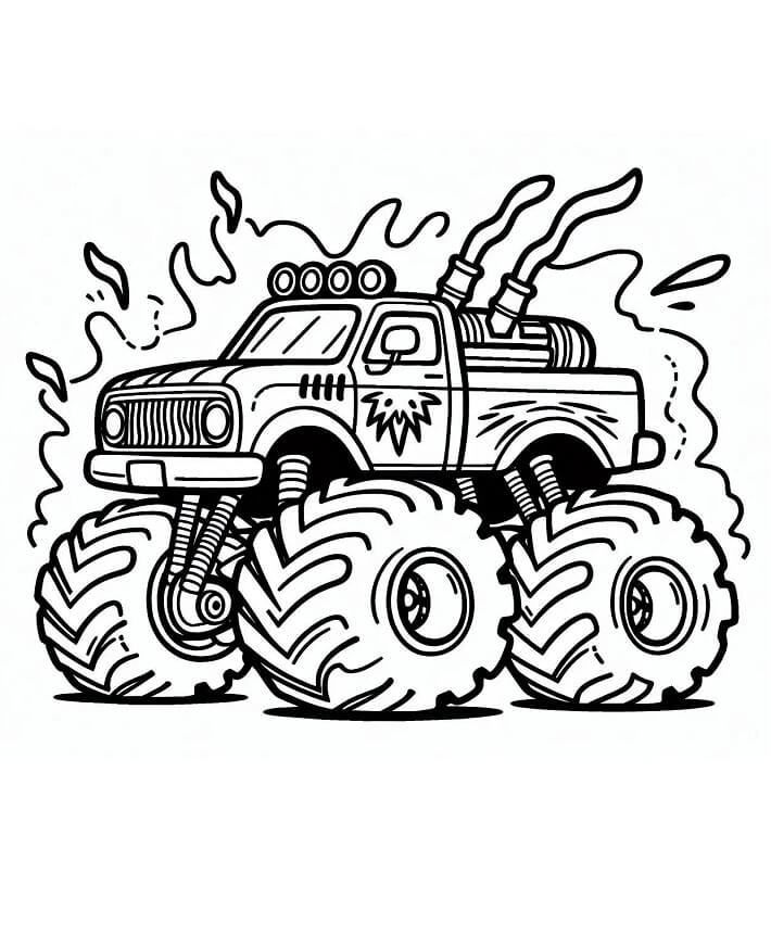 Monster Truck (29) fargelegging