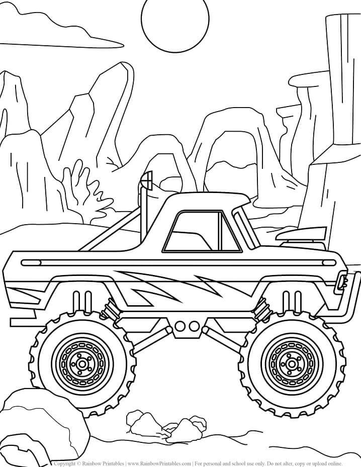 Monster Truck (31) fargelegging