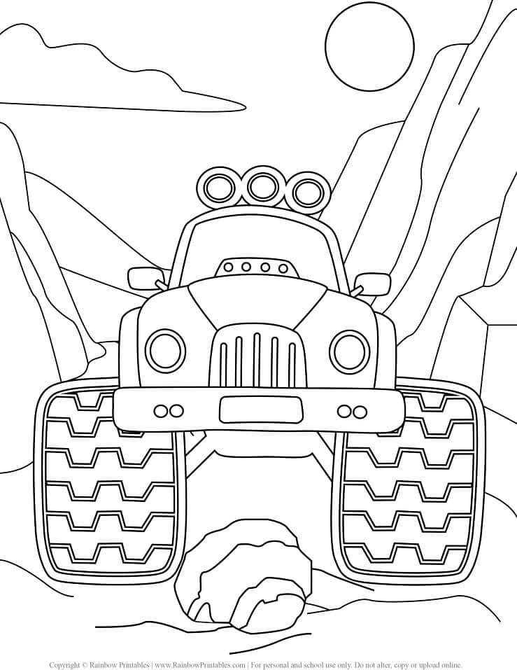 Monster Truck (34) fargelegging