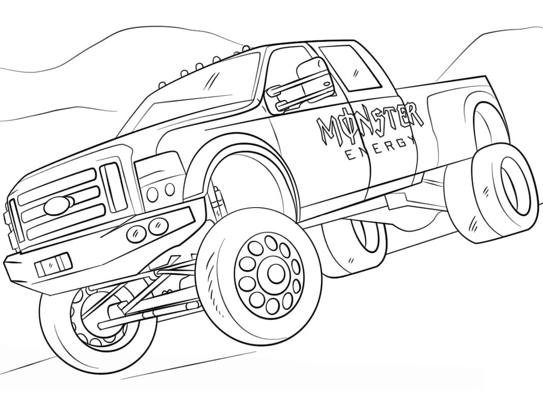 Monster Truck (4) fargelegging